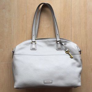 🌱Host Pick🌱 NWOT FOSSIL Leather Julia Shopper Tote in Mineral